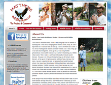 Tablet Screenshot of matthewswildliferescue.org